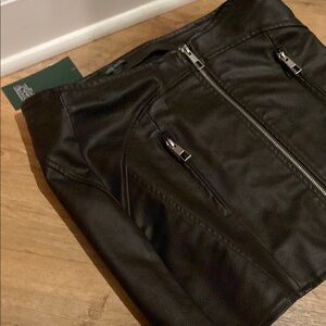 Men's Black Leather Pants